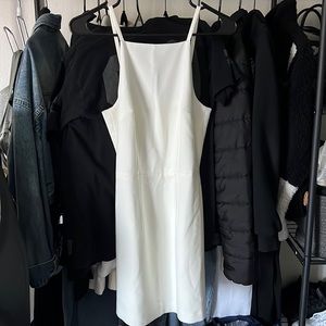 French connection whisper square neck dress